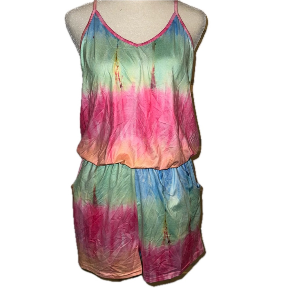 Tie Dye Romper | Womens Medium